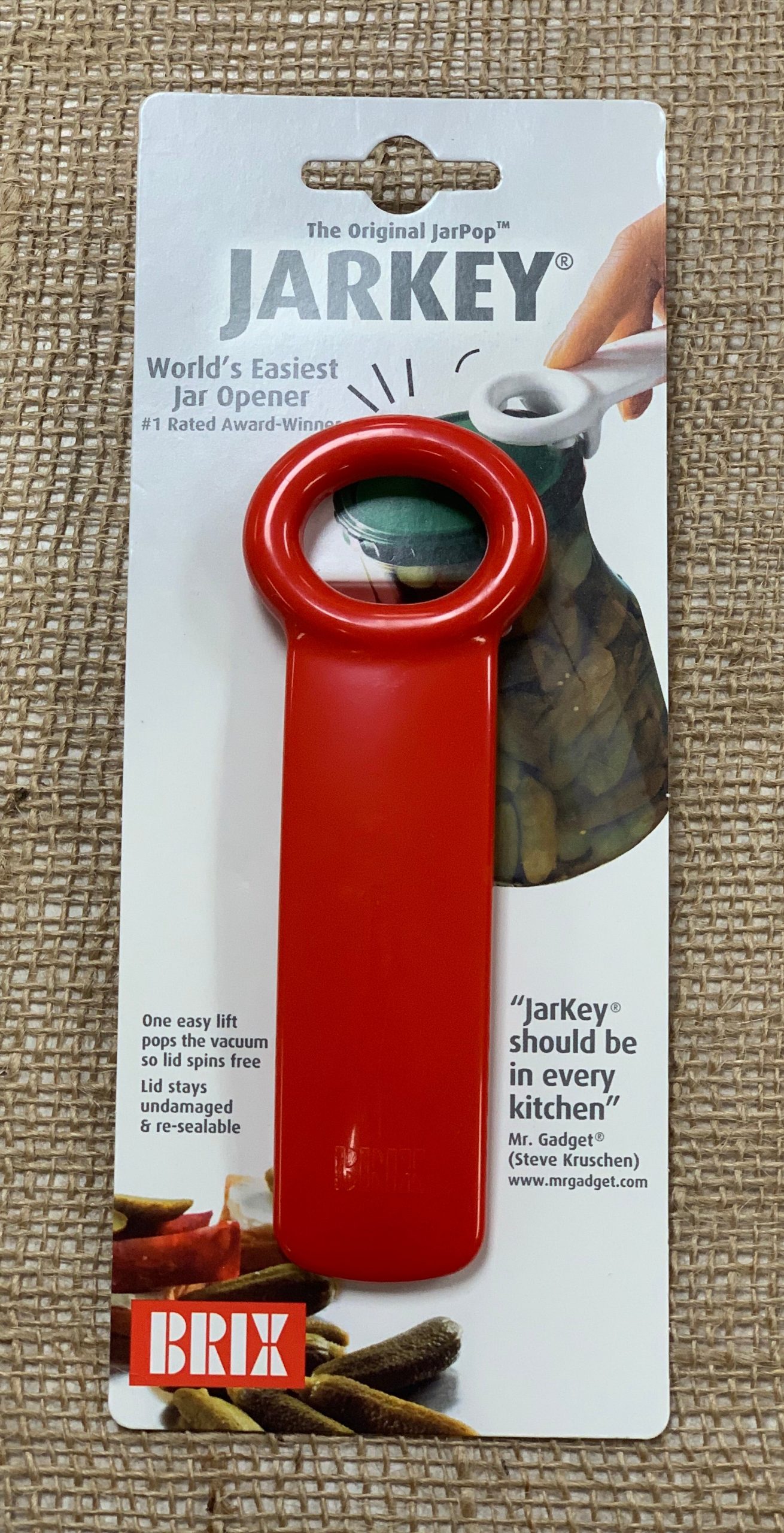 The Original JarKey by Brix - Worlds Easiest Jar Opener for sale online